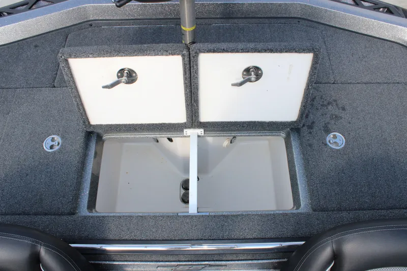 Slide: The Image of 2023 Ranger Z519 Ranger Cup Equipped boat storage compartments, open and ready for use. - 19