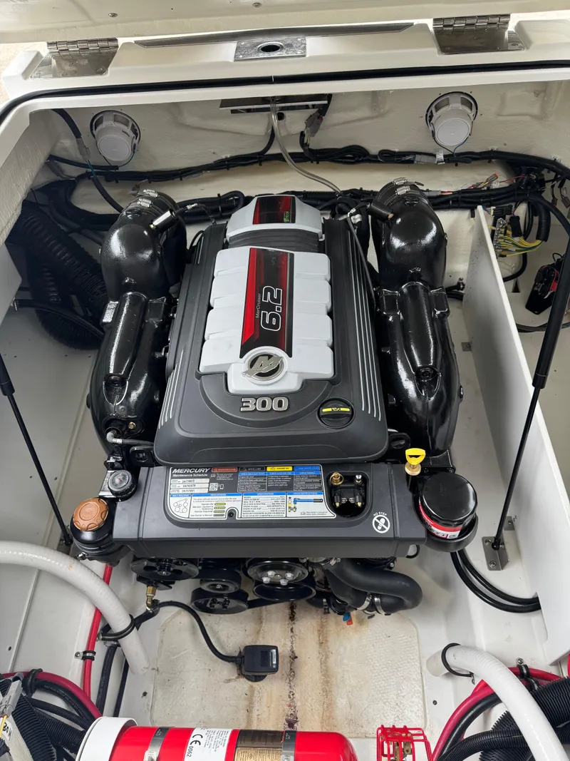 Slide: The Image of 2023 Cobalt R4 engine compartment featuring a powerful 6.2L 300 HP engine. - 2