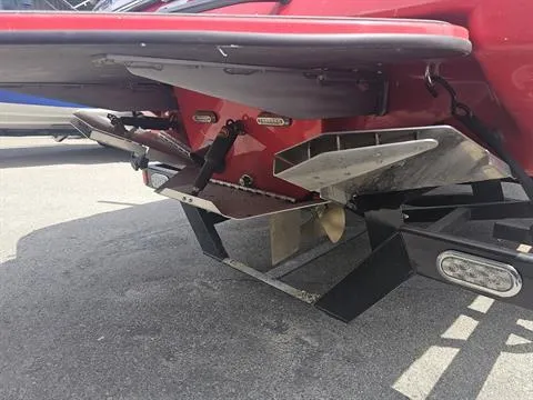 Slide: The Image of 2023 Sanger V237 SX boat stern with propeller and trim tabs. - 21