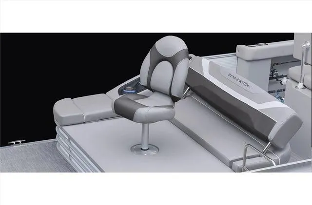 Slide: The Image of 2022 Bennington 22 SXFAPG fishing boat with dual stern gates and seating. - 20