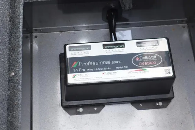 Slide: The Image of Onboard battery charger in a 2018 Lund 1875 Impact SC boat. - 19
