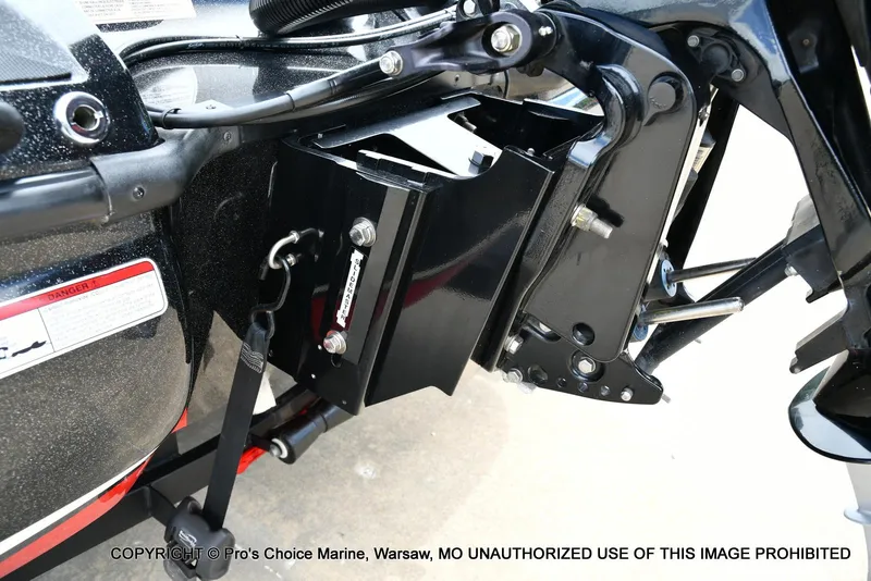 Slide: The Image of 2020 Nitro Z20 Pro boat engine mount detail with Pro-XS 4 Stroke components. - 26