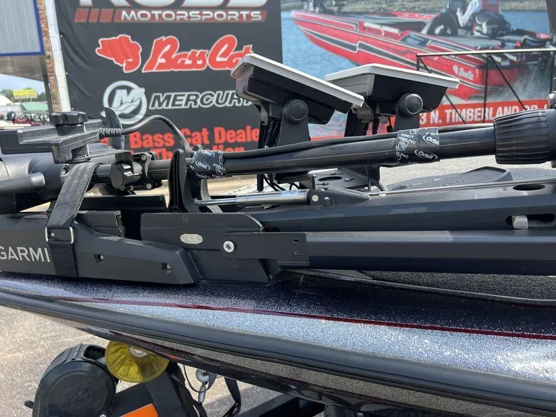 Slide: The Image of 2022 Blazer 650 Pro Tour boat with Garmin equipment at Bass Cat dealer. - 22