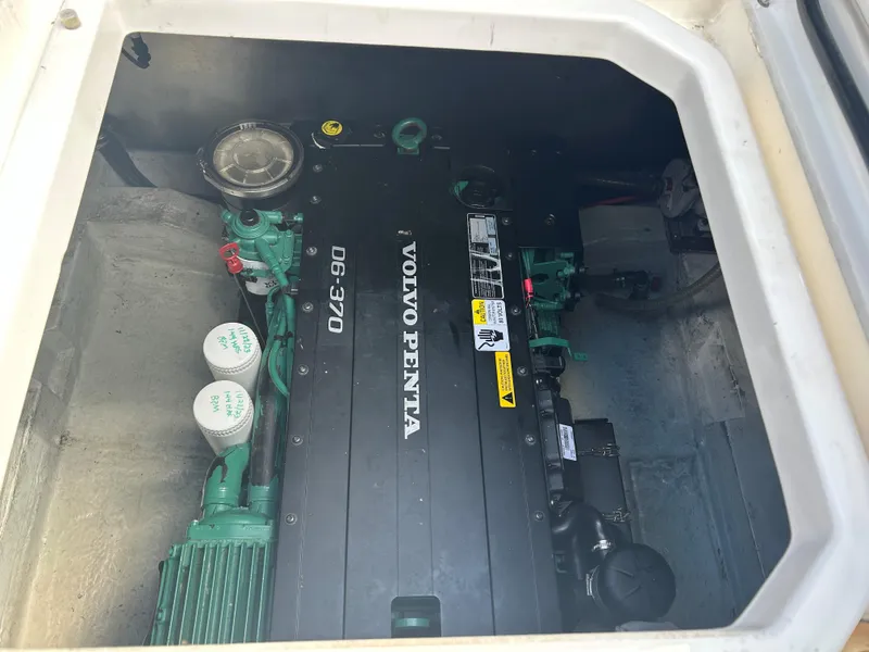 Slide: The Image of Engine compartment of 2017 Bavaria S36 Coupe with Volvo Penta D6-370 engine. - 28