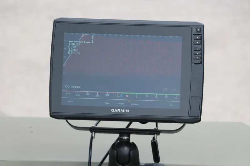 Slide: The Image of Garmin navigation display on 2024 Tracker Grizzly 2072 MVX boat. - 15