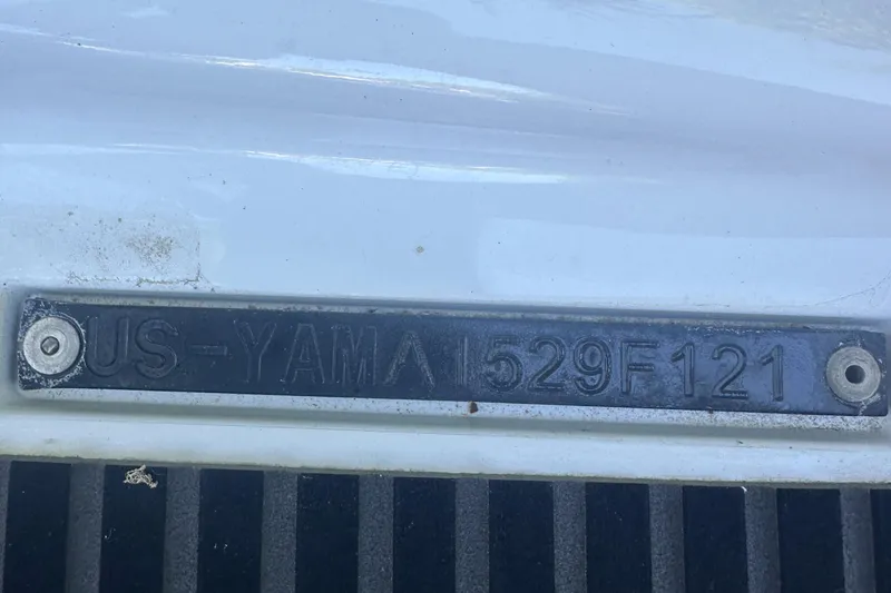 Slide: The Image of 2021 Yamaha WaveRunner VX identification plate with serial number. - 17