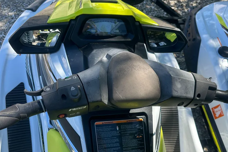 Slide: The Image of 2021 Yamaha WaveRunner VX handlebars and dashboard, featuring sleek design and controls. - 9