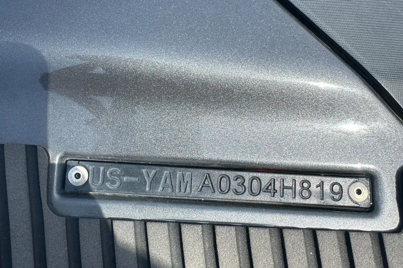 Slide: The Image of 2019 Yamaha WaveRunner VX Cruiser HO hull identification number plate. - 22