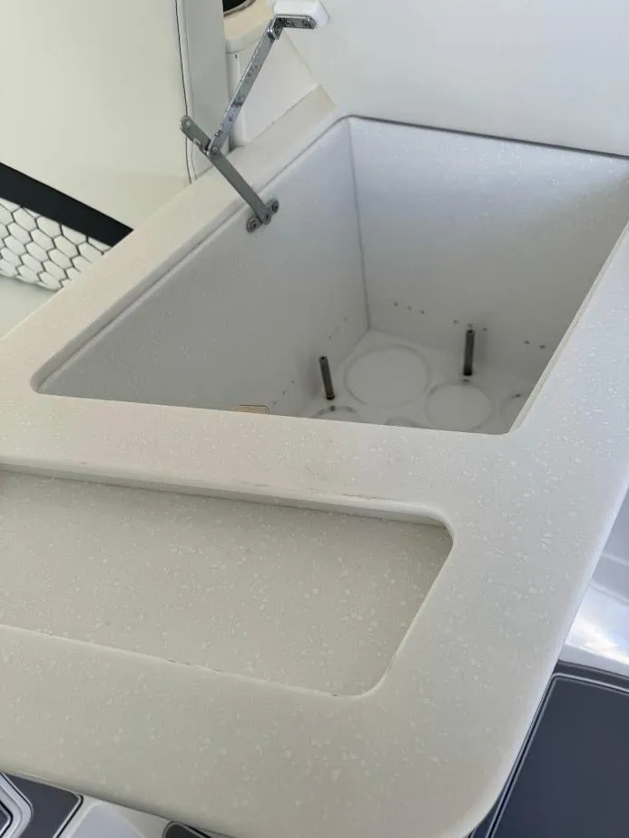 Slide: The Image of 2015 Deep Impact 399 Cabin sink with modern faucet and clean design. - 46