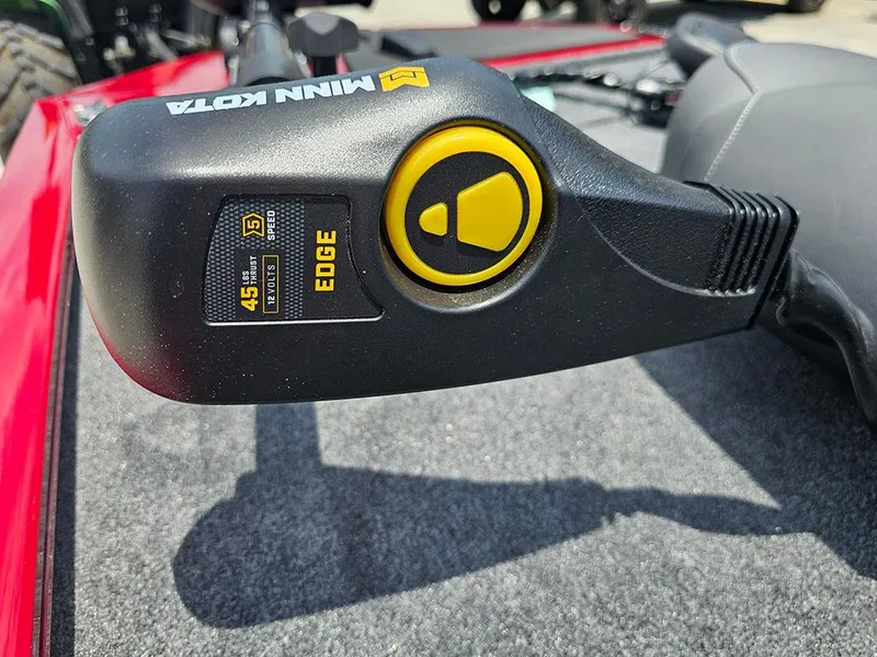 Slide: The Image of Minn Kota Edge trolling motor on 2025 Tracker Pro 170 boat deck. - 21