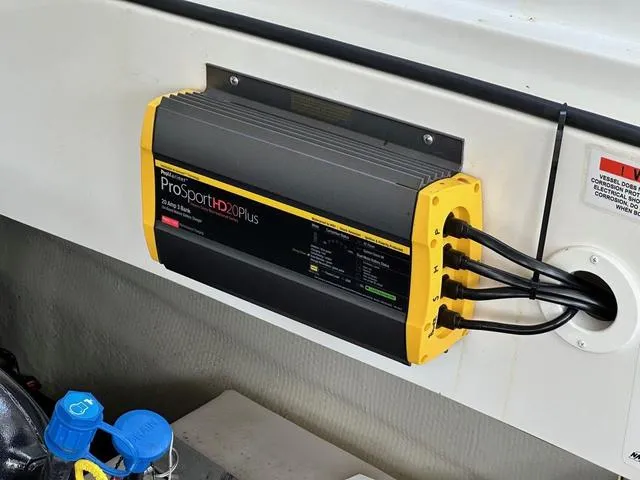 Slide: The Image of ProSportHD20Plus battery charger installed on 2019 Cobalt R30 boat. - 11