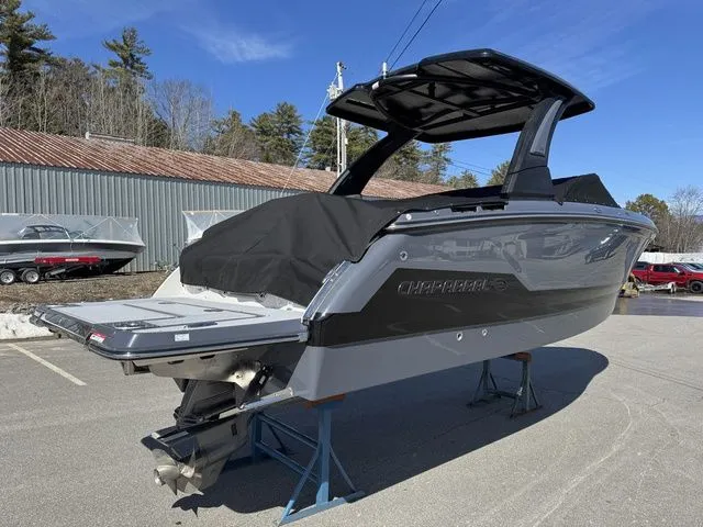 Slide: The Image of 2025 Chaparral 2870 SSX boat on display, featuring sleek design and modern features. - 3