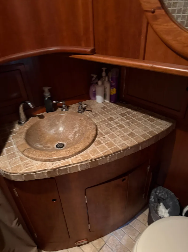 Slide: The Image of Elegant bathroom sink area on a 2009 custom Dutch canal barge. - 19