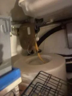 Slide: The Image of Engine room of 1997 Ocean Alexander 548 yacht with visible components and wiring. - 46