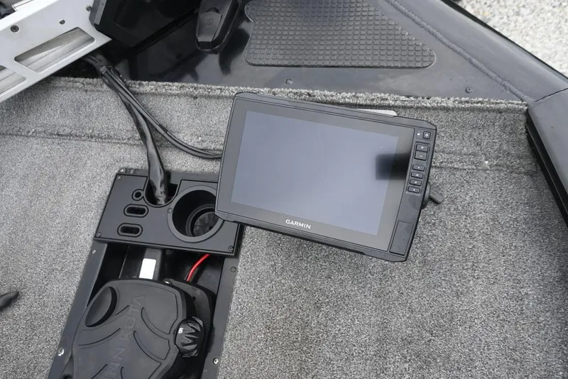 Slide: The Image of Garmin fishfinder on 2016 Tracker Pro Team™ 195 TXW boat deck. - 3