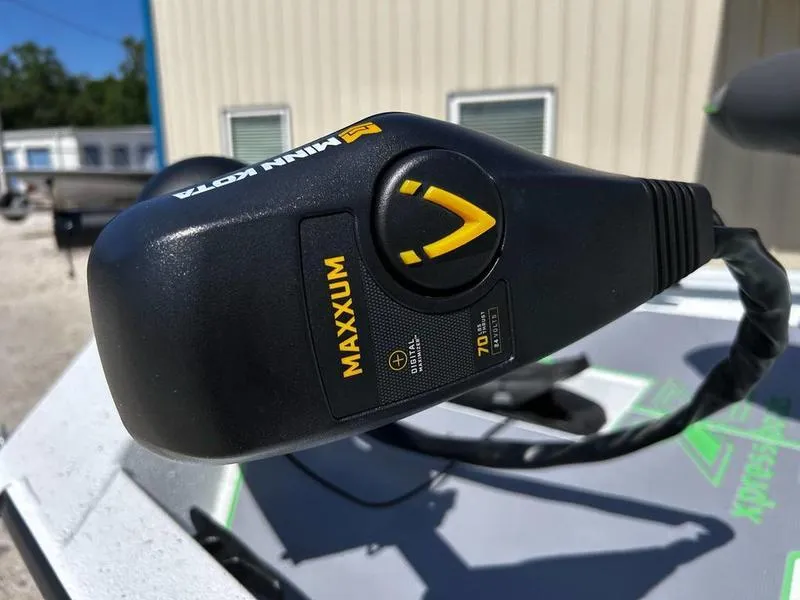 Slide: The Image of Minn Kota Maxxum trolling motor on 2025 Xpress H20C Crappie boat. - 8