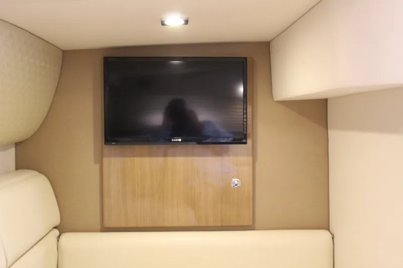 Slide: The Image of Interior of 2016 Formula 37 PC yacht with mounted flat-screen TV. - 36