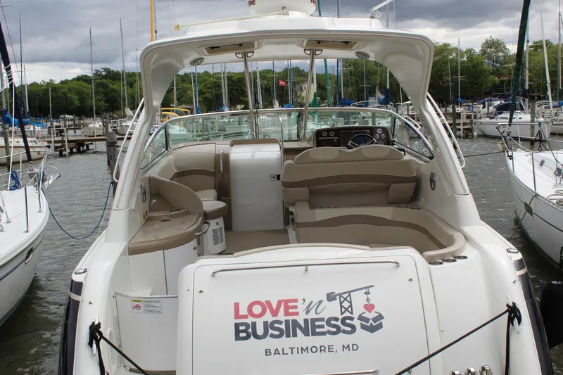 Slide: The Image of 2016 Formula 37 PC yacht named "Love n' Business" docked in Baltimore, MD marina. - 7