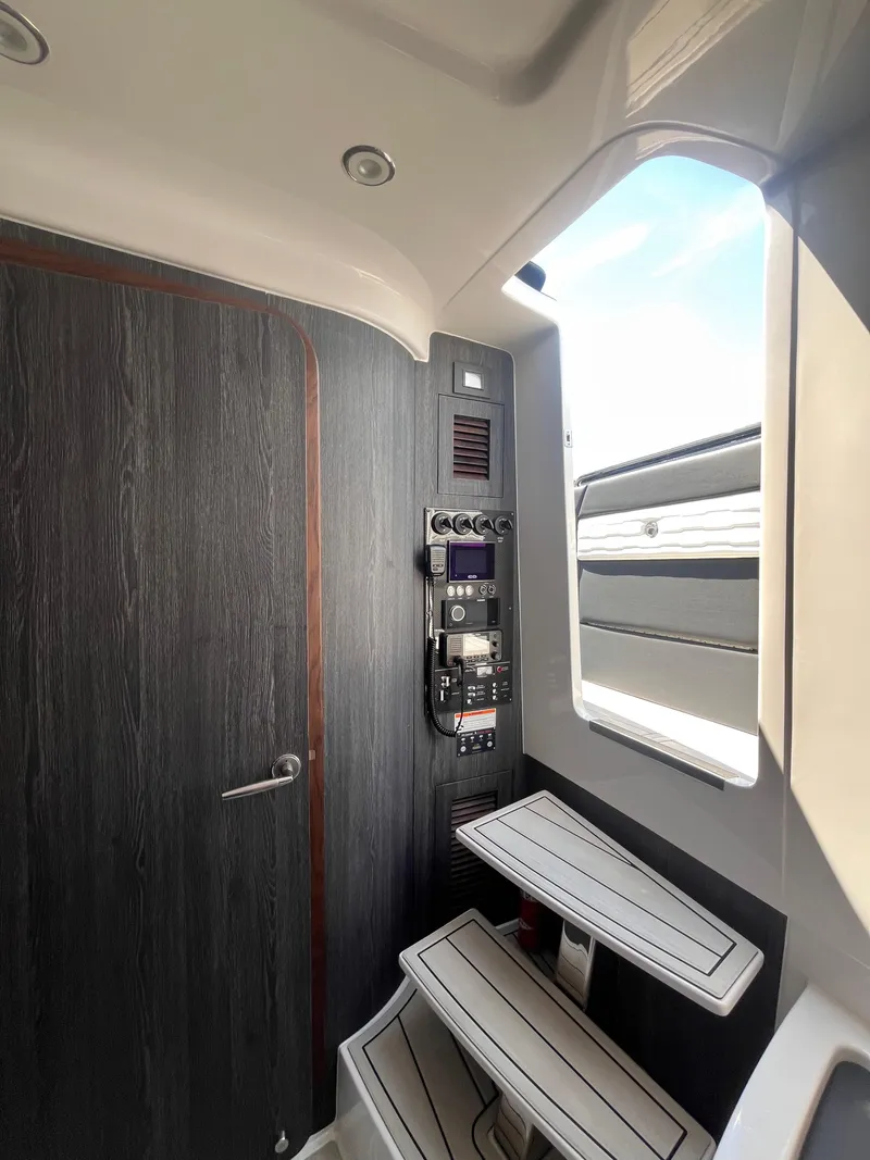 Slide: The Image of 2024 Cigarette 42 Auroris interior with modern design and control panel. - 27