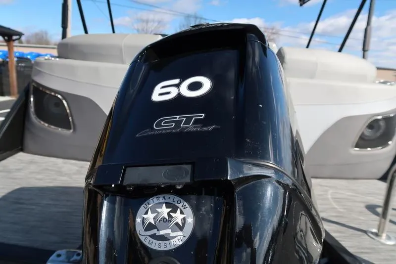 Slide: The Image of 2021 Bennington 24 RTFB boat with 60 HP engine, ultra-low emission. - 32