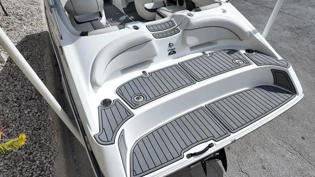 Slide: The Image of 2013 Yamaha Boats SX192 swim platform with seating and non-slip surface. - 5
