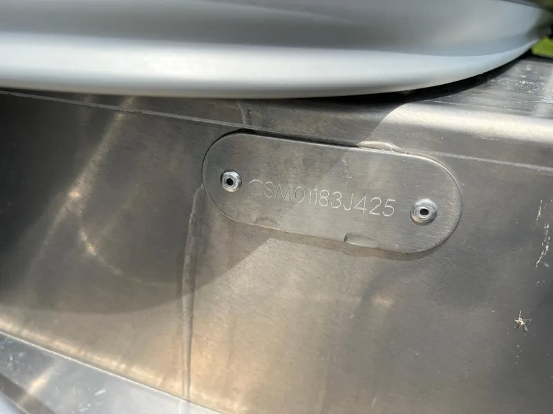 Slide: The Image of 2025 Crest Classic 220 SLRC hull identification number plate. - 24