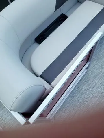 Slide: The Image of 2025 Bennington S Quad Bench 22 SSR with sleek, modern seating design. - 5