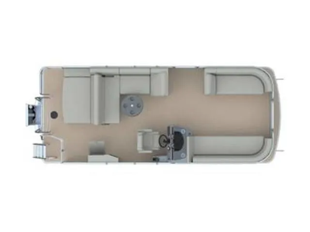 Slide: The Image of 2025 Godfrey Pontoons Sweetwater 2286 SFL GTP, top view layout, spacious seating arrangement. - 15