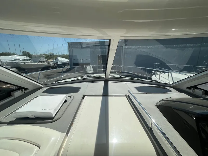 Slide: The Image of Interior view of 2010 Chaparral 400 Premiere yacht, showcasing sleek design and spacious layout. - 17
