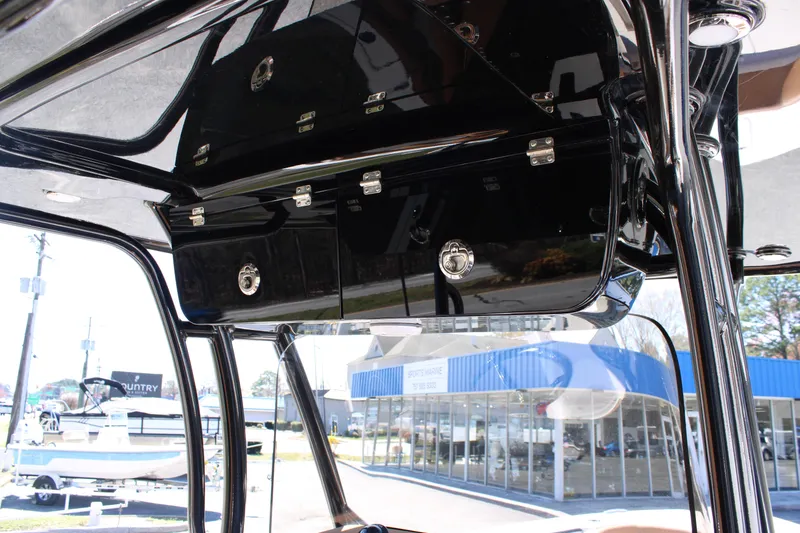 Slide: The Image of Twin Suzuki 300 outboard engines on a 2025 Key West 263 FS boat. - 17