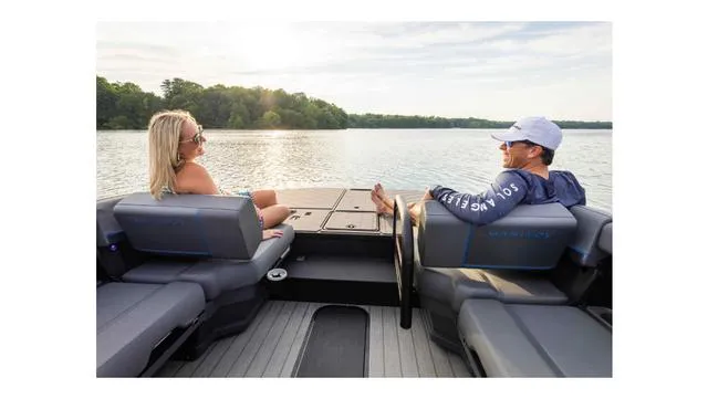 Slide: The Image of Manitou 22' EXPLORE Max Deck With 150hp Stealth Motor 2025 - 5