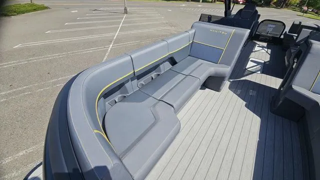 Slide: The Image of Manitou 24' EXPLORE MAX DECK 150HP STEALTH MOTOR SWITCHBAC 2025 - 25