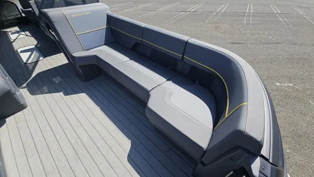 Slide: The Image of Manitou 24' EXPLORE MAX DECK 150HP STEALTH MOTOR SWITCHBAC 2025 - 26