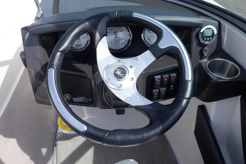 Slide: The Image of Close-up of a 2014 Monterey 196MS speedometer showing 23.4 RPM x 100. - 42