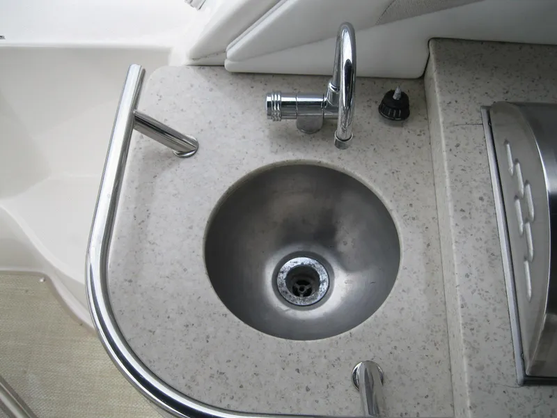 Slide: The Image of Stainless steel sink on 2008 Sea Ray 330 Sundancer boat. - 15
