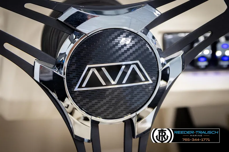 Slide: The Image of Steering wheel of 2025 Avalon LSZ QLS boat with carbon fiber design. - 33