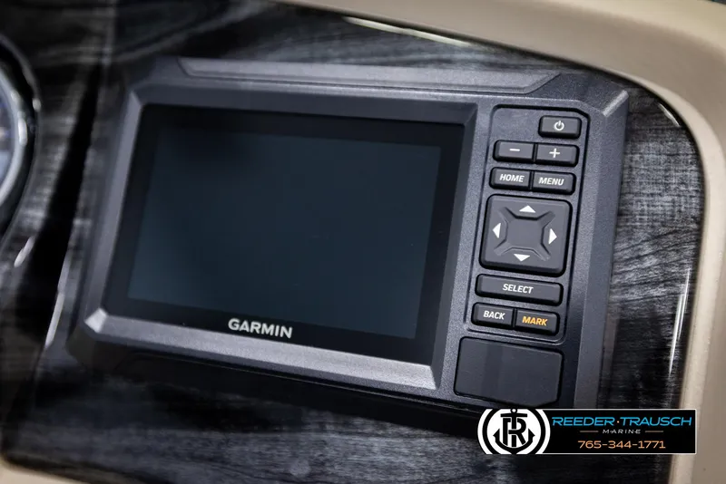 Slide: The Image of Garmin navigation system in 2025 Avalon LSZ QLS boat dashboard. - 36