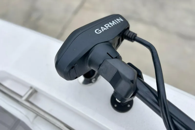 Slide: The Image of Garmin device on 2025 Sea Fox 328 Commander boat, close-up view. - 54