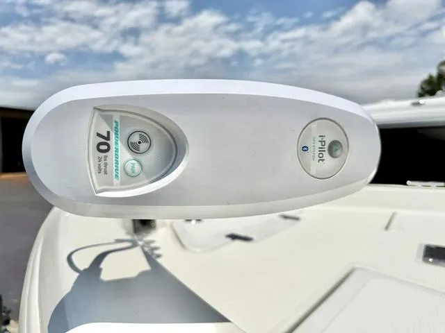 Slide: The Image of Close-up of a 2012 NAUTIC STAR 1810 CC boat's i-Pilot trolling motor. - 3
