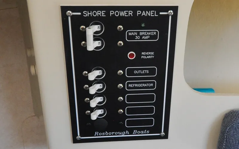 Slide: The Image of Rosborough RF-246 - Aunt Margaret - Forward Cabin - Electrical Panel - 68
