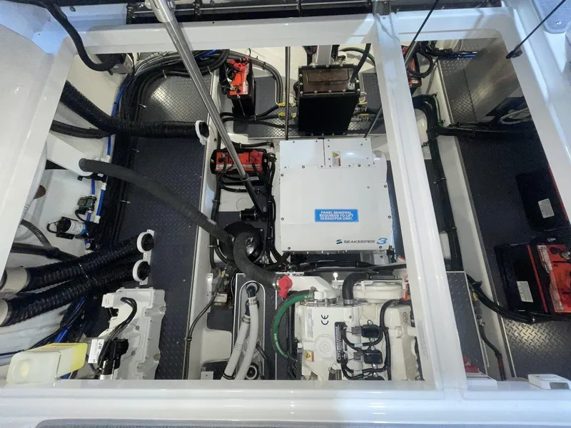 Slide: The Image of Engine compartment of 2023 Formula 380 Super Sport Crossover OB, showcasing advanced mechanical components. - 20