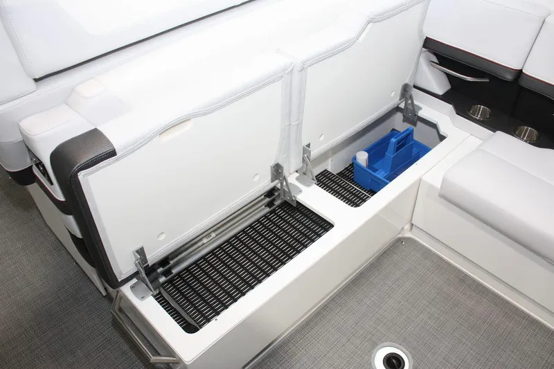Slide: The Image of 2023 Formula 380 Super Sport Crossover OB interior storage compartment. - 27