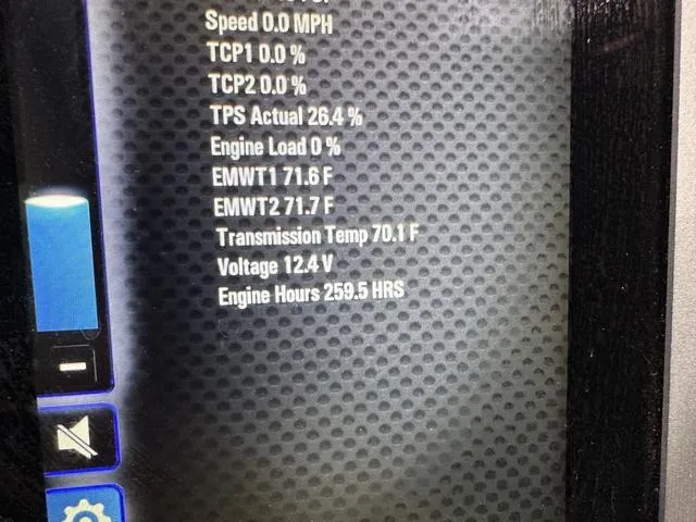 Slide: The Image of Dashboard display of a 2021 Malibu M220 showing engine metrics and performance data. - 17