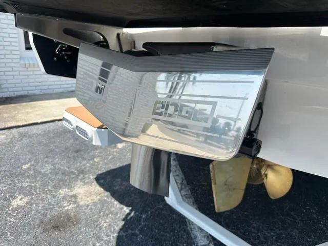 Slide: The Image of 2025 Axis Wake Research T Series T220 boat with Edge wake system and propeller detail. - 17