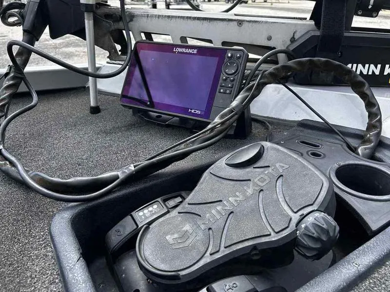 Slide: The Image of 2016 Ranger RT188 boat with Lowrance HDS fishfinder and Minn Kota foot pedal. - 11