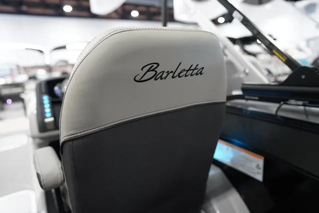 Slide: The Image of 2025 Barletta L23M boat seat with elegant design and branding. - 41