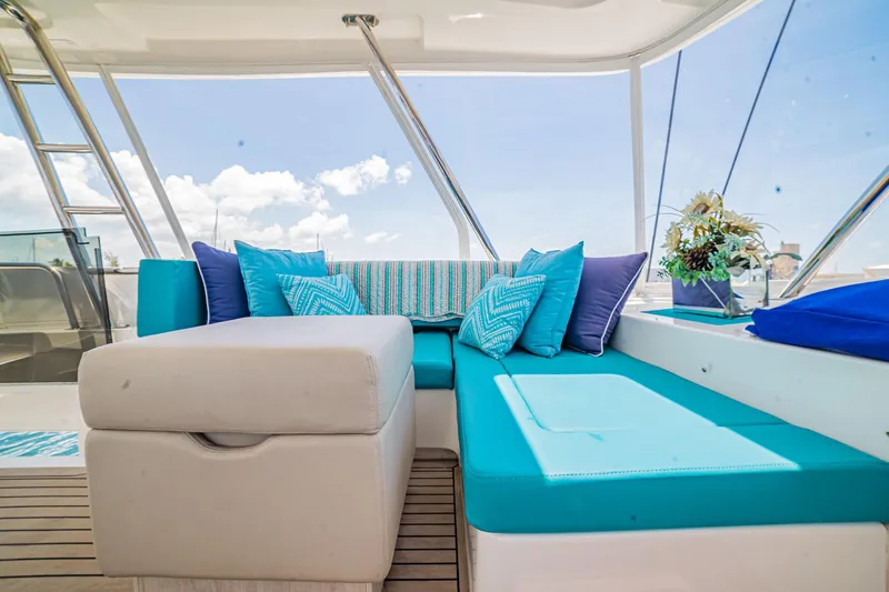 Slide: The Image of Aft Flybridge Seating - 56