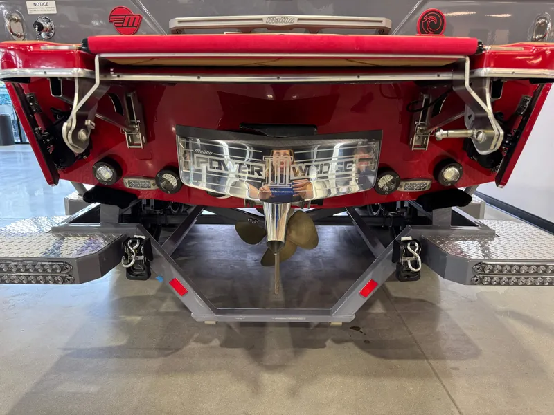 Slide: The Image of 2023 Malibu Wakesetter 26 LSV rear view with Power Wedge feature. - 7