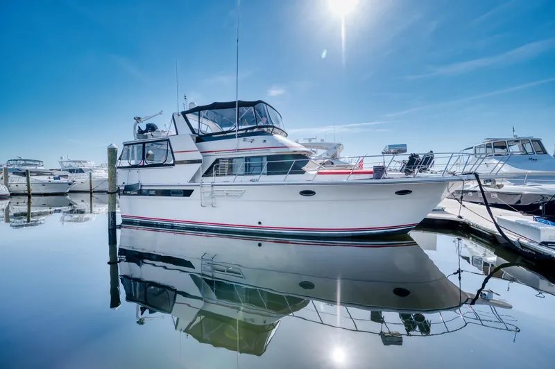 Slide: The Image of Californian 48 Sundeck Motor yacht 1991 - 1