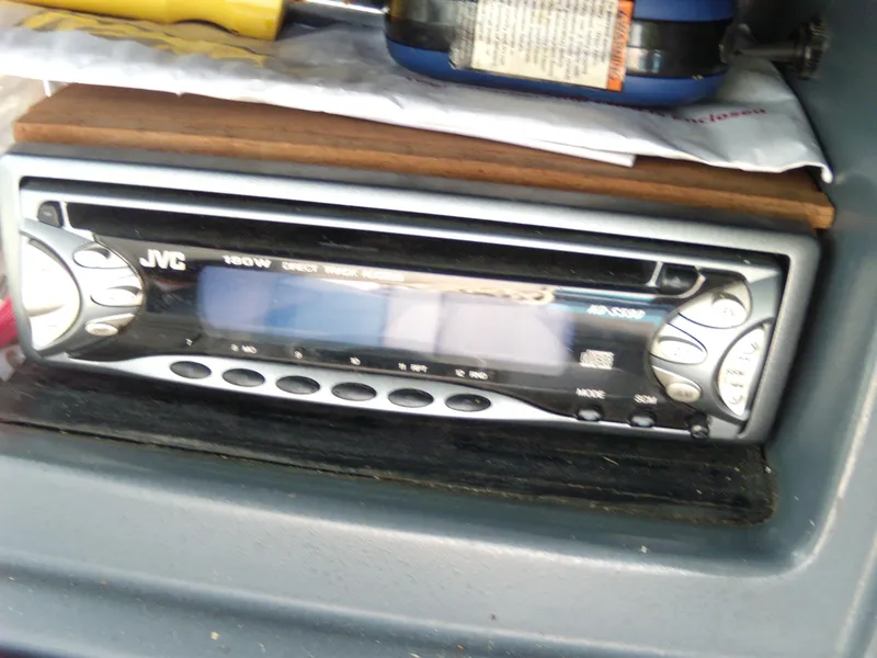 Slide: The Image of JVC car stereo installed in a 1989 Chaparral 2300 SX Sport dashboard. - 20